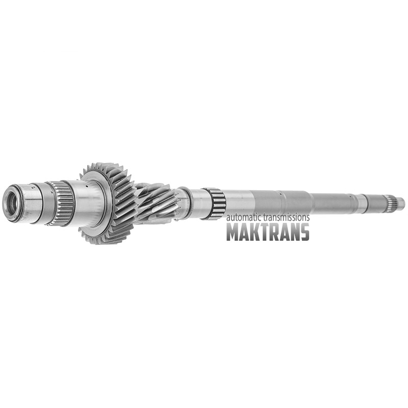 Input shaft K1 PORSCHE 911 Carrera S PDK ZF 7DT-45HL  [shaft length 573 mm, gear 13T [OD 41.65 mm, without notches]  25T [OD 68.87 mm, 1 notch]