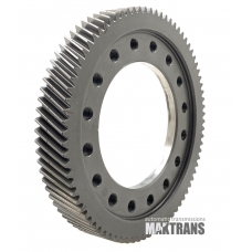 Differential helical gear TOYOTA U150E U151F  80 teeth, 1 notch, outer diameter 224.75 mm, 16 mounting holes]