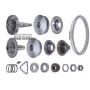 Set of pulleys of variator JF011E RE0F10A  in disassembled form, with belt, WITHOUT TEFLON RINGS, gear of driven pulley 29 teeth
