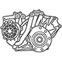 Pumps (hubs, gears, chains) 8F35, 8F40