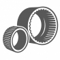 Splined bushings, couplings 4WD AW55-50SN, AW55-51SN AISIN