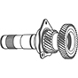 Input shafts K2 DQ200, 0AM, 0CW (DSG 7)
