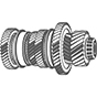 Differential drive shafts No. 2