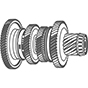 Differential drive shafts No. 1