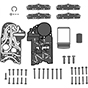 Mechatronics repair kits, filters, plugs, bolts, etc. — 0AM (DQ200)