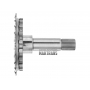 Output shaft with parking gear ZF 6HP26 (total height 157 mm, 43 splines)