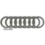 Dual wet clutch friction plate kit VAG 0CK 0CL 0CJ  DL382 [ID 131 mm, 30 teeth  4 plates (single-sided) 2.45 mm thick  8 plates (double sided) 2.05 mm thick - [removed from new original clutches]