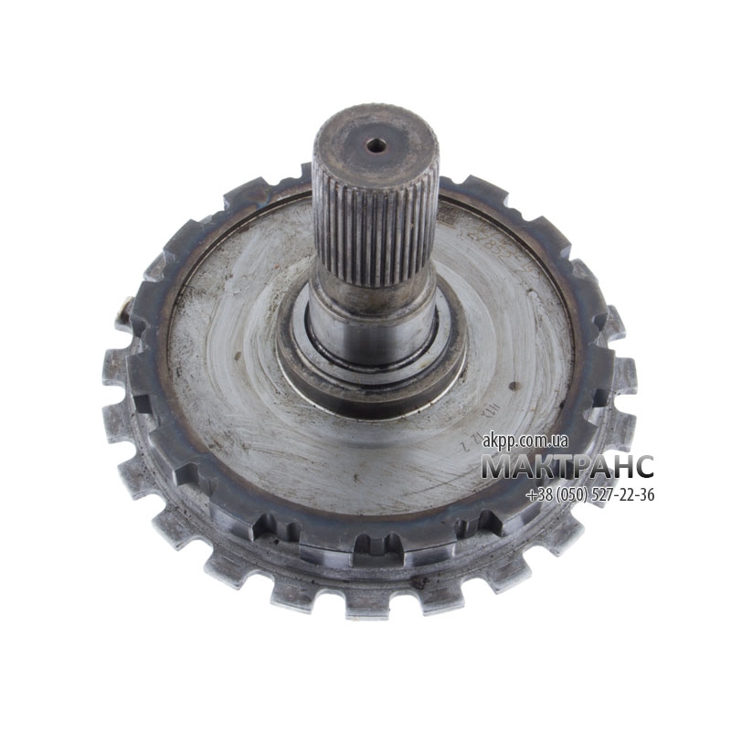 Output shaft with parking gear (overall height 98 mm) (without thread for a nut) AWD automatic transmission ZF 6HP19X ZF 6HP19A ZF 6HP21X 04-up 