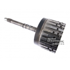 Input shaft with clutch drum E, automatic transmission ZF 6HP26 ZF 6HP28 02-up (the length of the shaft from the base 235mm, 71 tooth ring gear, shaft diameter at the base 26mm, 6 friction plates) 1068102314 used