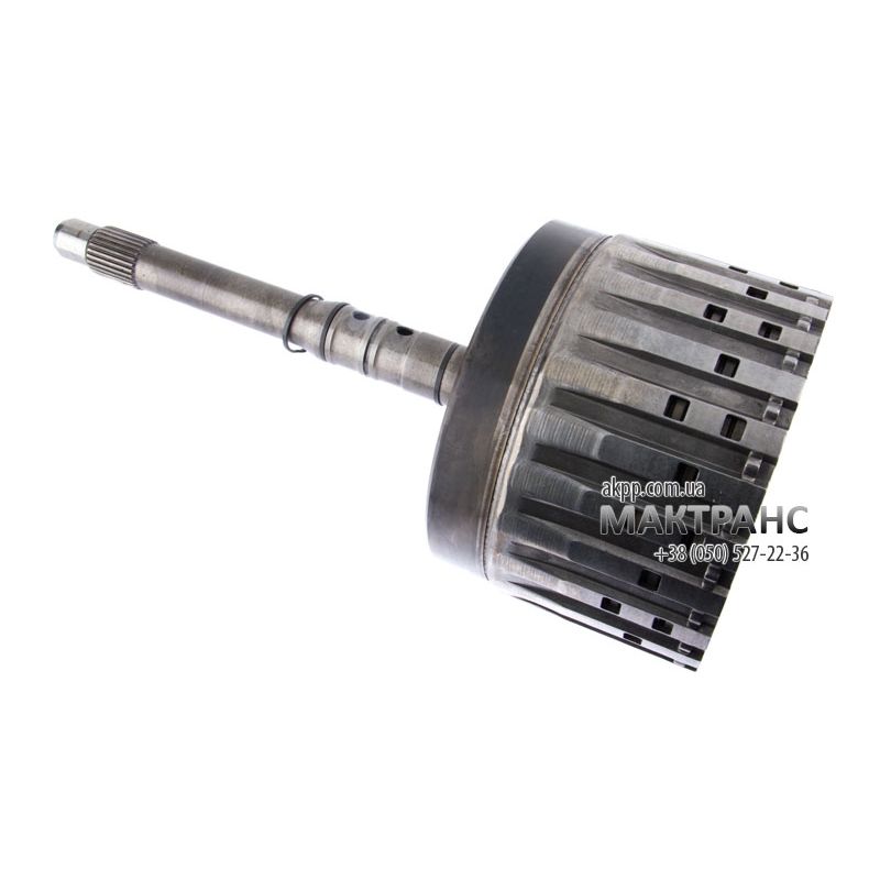 Input shaft with clutch drum E, automatic transmission ZF 6HP26 ZF 6HP28 02-up (the length of the shaft from the base 235mm, 71 tooth ring gear, shaft diameter at the base 26mm, 6 friction plates) 1068102314 used