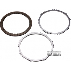  Drum B2 REVERSE riction and steel  plate kit, automatic transmission AW TF-60SN (09G, 09K, 09M) 129703183 285702173 129702173
