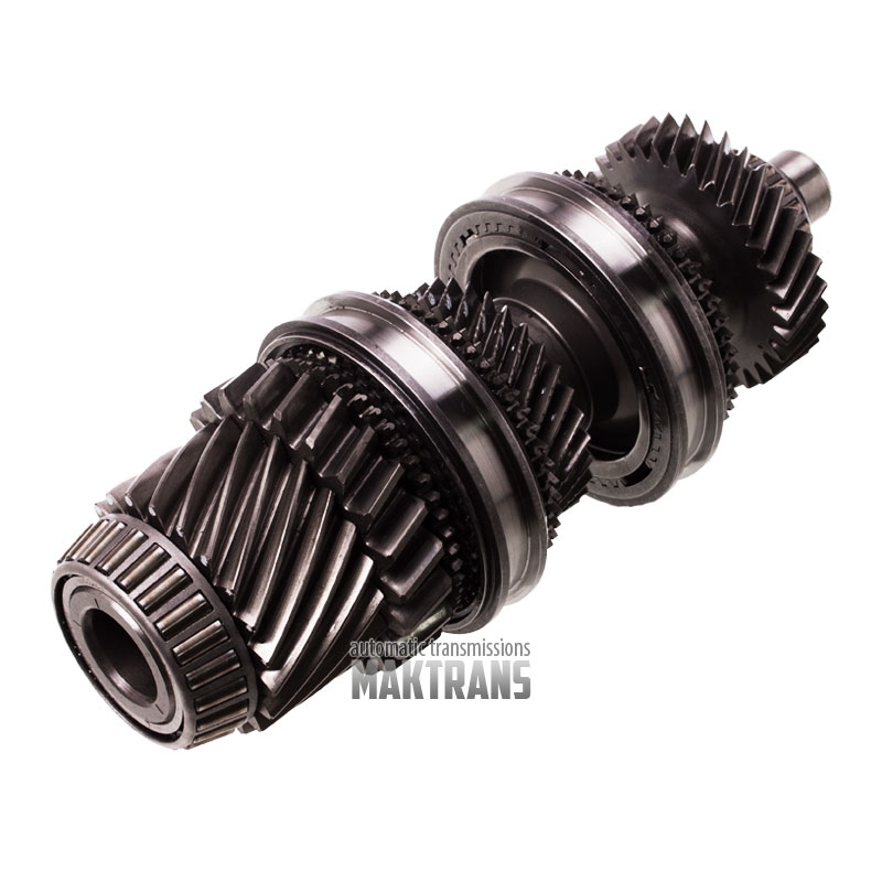 Differential drive shaft DQ250 02E DSG 6 with gears 32 teeth (D 78.15 mm) 31 teeth (D 70.80 mm) 22 teeth (D 86.05mm) and 21 teeth (D 71.70 mm) 