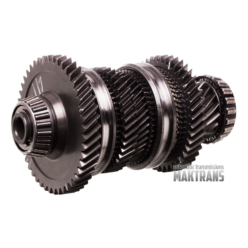 Differential drive shaft  DQ250 02E DSG 6 with gears 17 teeth 60mm / 43 teeth 116.90 mm / 41 teeth 87.45 mm / 41 teeth 100.30 mm / 45 teeth 130.60 mm 