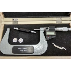 Digital external micrometer (measuring range 100-125mm, precision 0.001mm)