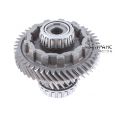 Intermediate shaft (used) with the drive gears and with driven gear having 47 teeth and drive gear 20 teeth of the  primary gear set,automatic transmission U660E Toyota Camry 06-up, RAV4 09-up, Avensis 09-15, Venza 08-up, Highlander 13-up, Avalon 07-up, L