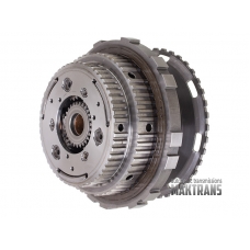 Rear planetary gear kit (3 satellites,  front sun gear non removable, K2 hub for 55 teeth) AW TF-60SN 09G with ring gear (72 teeth) and K3 hub (37 splines)