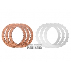 Torque converter friction and steel plate kit 722.6 722.9 (3 friction plates)
