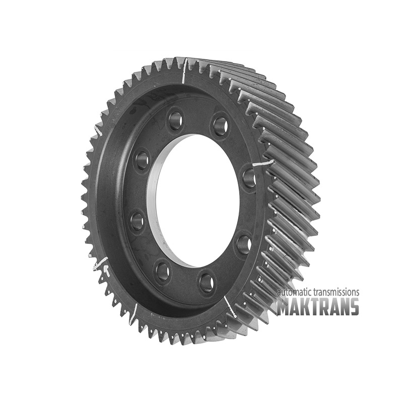 Differential helical gear (55T, OD195mm, 42mm, 8 mounting holes)