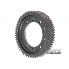 Differential helical gear A6MF1/2 458323B820 (59T, 4 marks (or 5 marks), OD203mm, TH 42mm, 10 mounting holes)