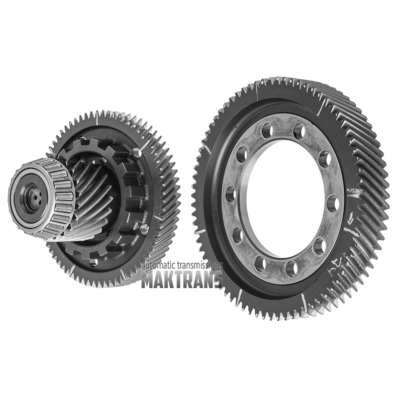 Primary gearset A4CF1 A4CF2 74/21  differential gear 74T (OD 196.50 mm)  intermediate shaft 21T (OD 62.20mm) / 70T (OD 133.40mm)