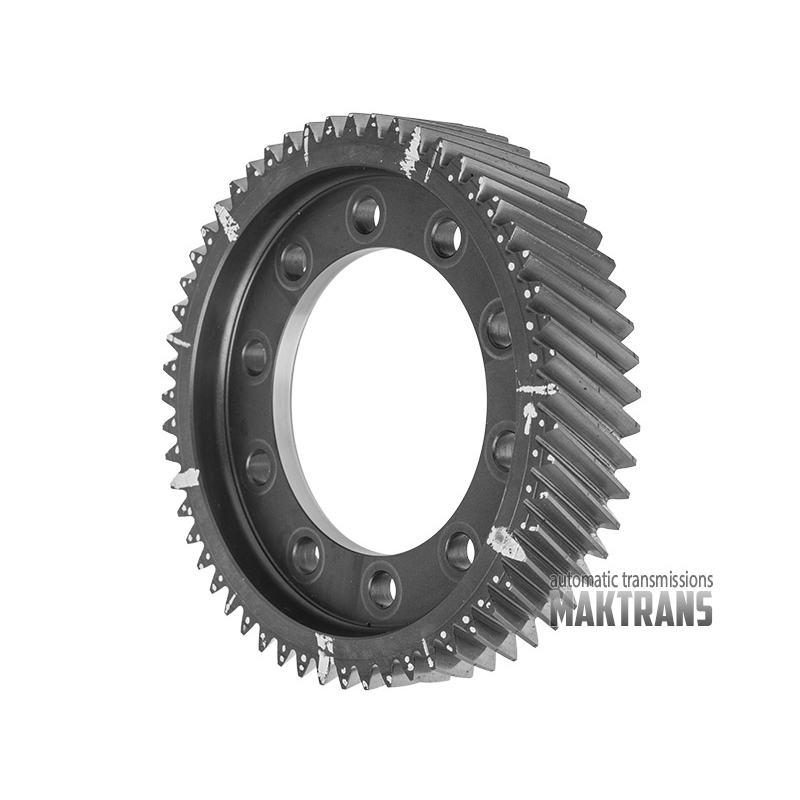 Differential helical gear (55T, OD200mm, 42mm, 10 mounting holes)