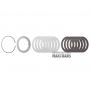 Friction and steel plate kit D Clutch FORD 10R80  total pack thickness 27.80 mm / 25.60 mm  JL3P-AB