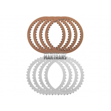 C1 Clutch Steel & Friction Plate Set  U660 (4 steel plates / 4 friction plates, total pack thickness 14.20 mm) 