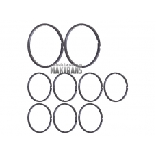 Plastic split compression rings  [PEEK] kit for input and output shaft ZF 8HP45 8HP55A 8HP65A 8HP70 8HP90  [9 split rings in the kit]