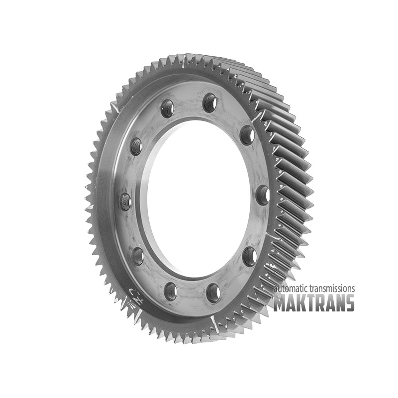 Differential helical gear GETRAG 7DCT300 GD7F32AG  [72 teeth, 212.20 mm OD, 10 mounting holes]