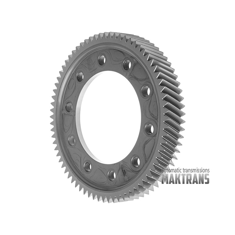 Differential helical gear GETRAG 7DCT300 GD7F32AG  [72 teeth, 212.20 mm OD, 10 mounting holes]