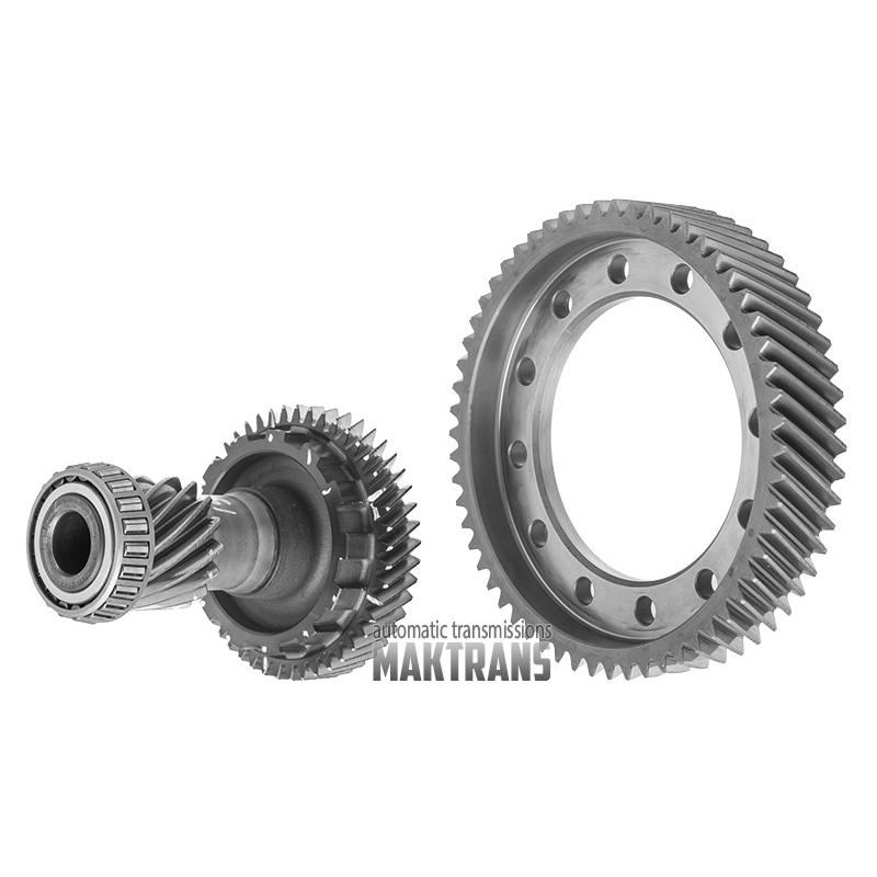 Primary gearset [15/58] VAG 09S AQ300  intermediate shaft [15T, OD 56.65 mm / 46T, OD 124.15 mm], differential helical gear [58T, OD 195.95 mm]