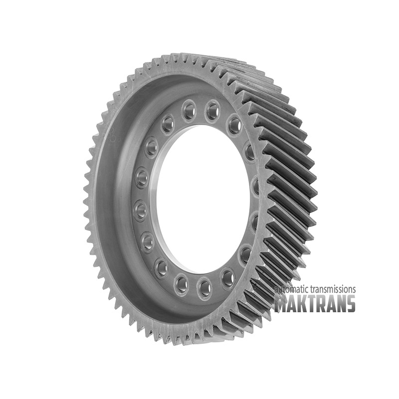 Differential ring gear  09K TF-61SN  [63T, OD 227.80 mm, TH 45.60 mm, 3 marks]
