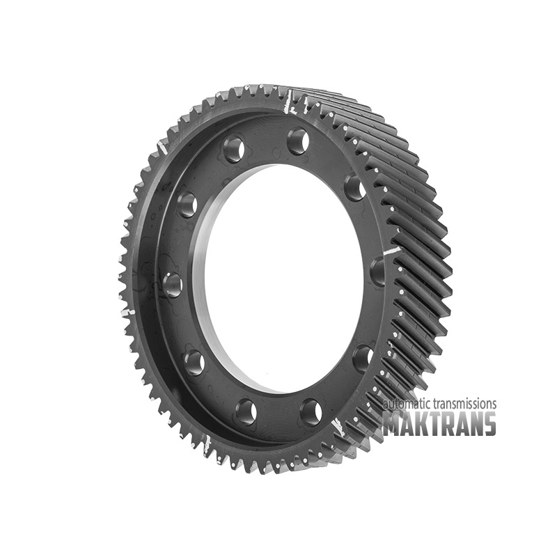 Differential helical gear JATCO CVT JF017E  [10 mounting holes, 61 teeth, outer diameter 194.60 mm]