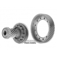 Primary gearset AW TF-71SC PSA [Peugeot Citroën]  intermediate shaft 15T [OD 54.85mm, 3 marks]  48T [OD 129.20mm, 2 marks], differential gear 61T [OD 196mm, 2 marks]