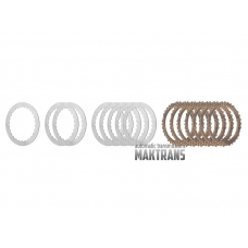 Steel and friction plate kit Forward Clutch 01J [VL 300] / 0AW [VL 380] | 7 friction plates [Borg Warner], total thickness of the set 30.90 mm