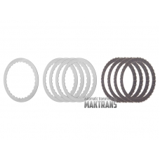 Steel and friction plate kit K2 Clutch 7DCT300 [BMW GD7F32AG, Renault EDC 7 PS251] | 4 friction plates