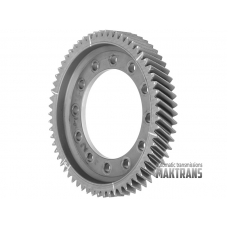 Differential ring gear AISIN WARNER AW50-55SN  61 teeth [5 marks], outer diameter 216.80 mm, 12 fixing holes]