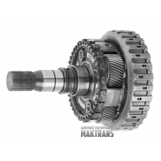 Rear planetary gear No.4, complete with output shaft ZF 8HP70 AWD, 4 satellites (total height 228 mm, 43 splines, spline diameter 34.65 mm)