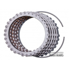Friction and steel plate kit A Clutch ZF 8HP55A 8HP65A (4 friction plates)