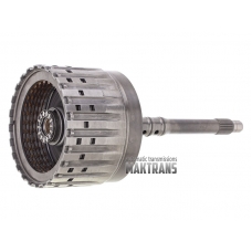 Input shaft with clutch drum E Clutch ZF 6HP26 ZF 6HP28 (total shaft height 308 mm, shaft diameter at the base of the drum 26 mm, 6 friction plates)