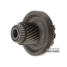 Intermediate shaft ZF 9HP48 948TE 04800943AA primary gearset with drive gears (driven gear 75T D159 mm and drive gear 24T D78 mm.)