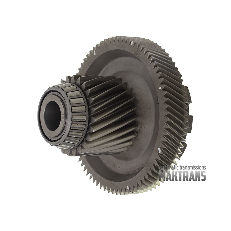 Intermediate shaft ZF 9HP48 948TE 04800943AA primary gearset with drive gears (driven gear 75T D159 mm and drive gear 24T D78 mm.)