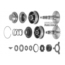CVT pulley set JF010E RE0F09A (disassembled) the outer diameter of the driven pulley bearing 105 mm and the gear 28 teeth