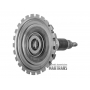Output shaft with parking gear (total height 174 mm), automatic transmission ZF 6HP19A 6HP19X 04-up