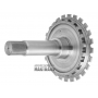 Output shaft with parking gear  (total height 193 mm) automatic transmission ZF 6HP26 