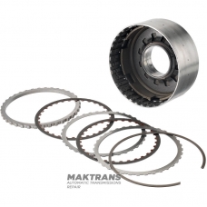 REVERSE Clutch Drum (assembled) 4F27E FN4AEL 99-up — 2 friction discs (height from piston to stopper 12 mm), FN111968XC, FN111968XB, 5S4Z7D044AA