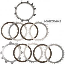 Steel and friction disc set 2-6 Brake FW6AEL 11-up — FZ01193V0A, FZ01193S4, FZ01192V2 (4 friction discs, total thickness of the set 15.50 mm)