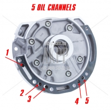 Oil pump F4A41 F4A42 96-up — MR593521, MD760348 (Mitsubishi type, 5 oil channels on the hub)