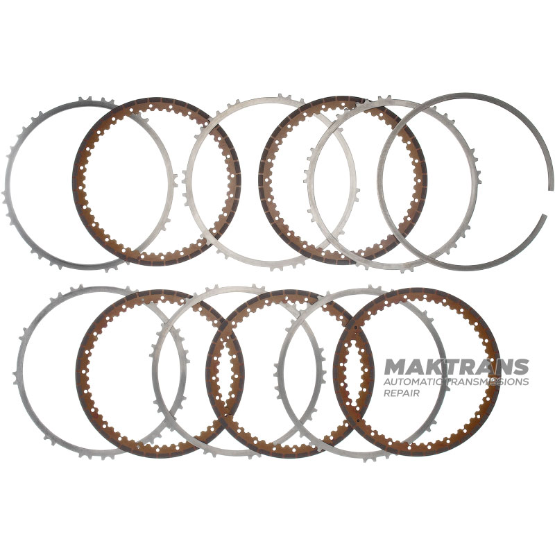 Steel and friction plate kit,brake B2 5 friction automatic transmission AW TF-60SN 09G 09K 03-up