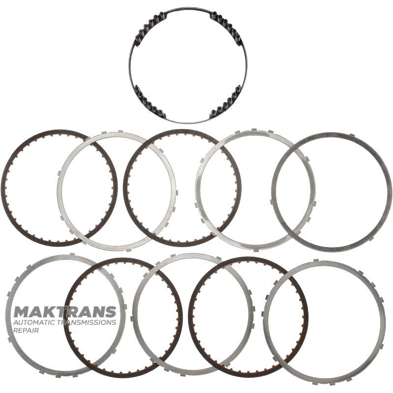 Set of discs of the REVERSE package with a return spring RE0F10A JF010E 03-up - 4 friction discs